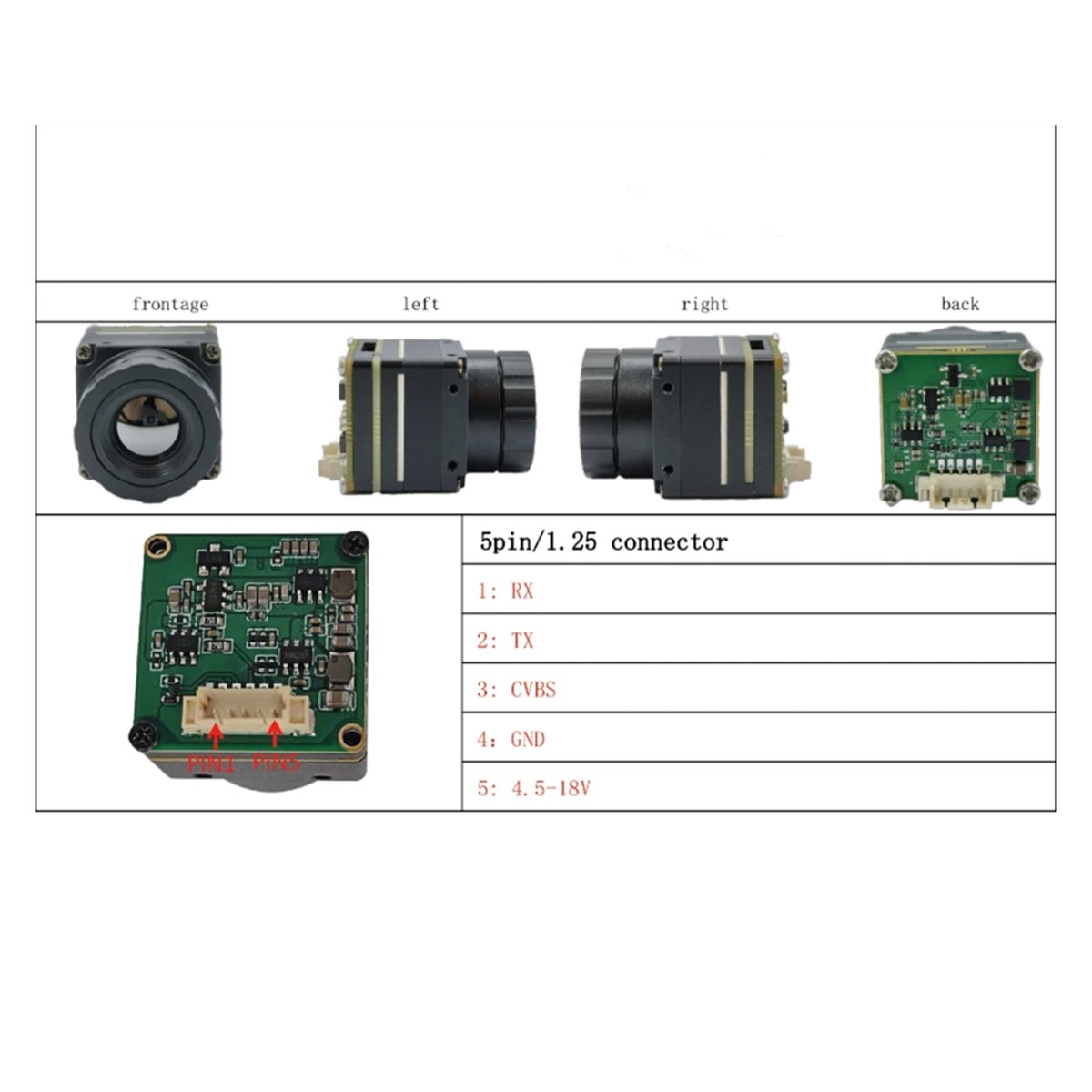 Thermal Imaging Camera 256X192 - Инфракрасный тепловизионный модуль SWXF, камера высокого