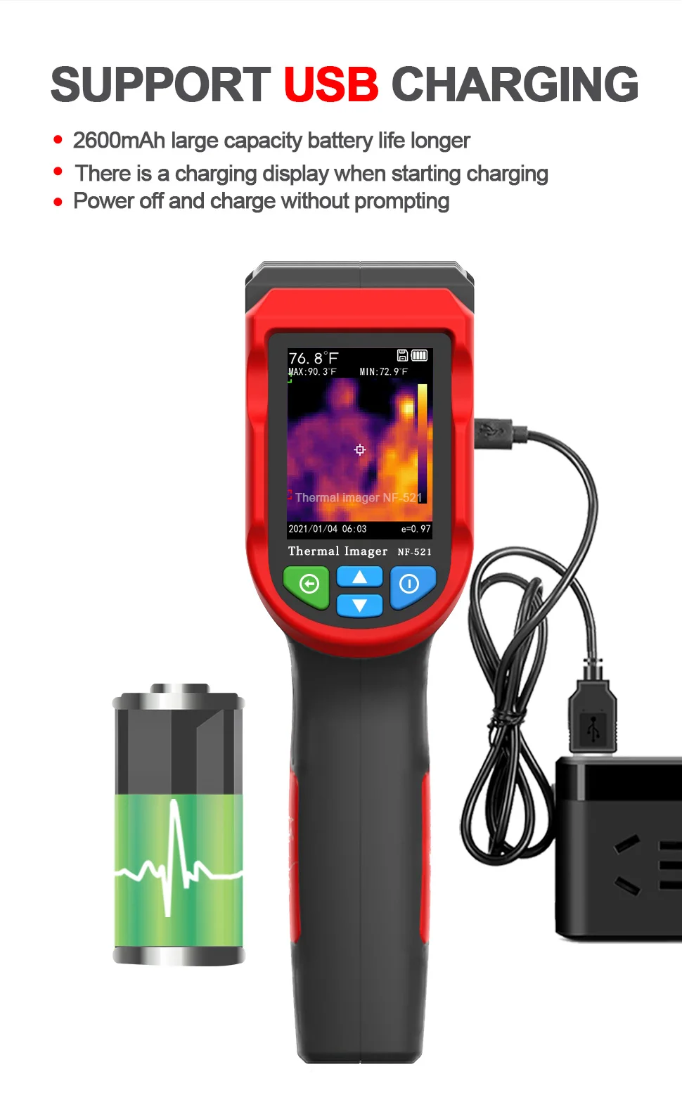 Промышленная инфракрасная тепл – обзор и цена Nf 521 Thermal Imaging Camera